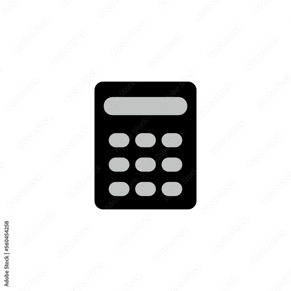 simple calculator icon vector. illustration symbol for calculation and math. simple calculator icon vector. illustration symbol for calculation and math.
