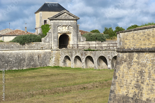 Saint Martin fortification, Designed and constructed by Vauban, Door of the Campani, Ile de Re, Charentes Maritime department, France