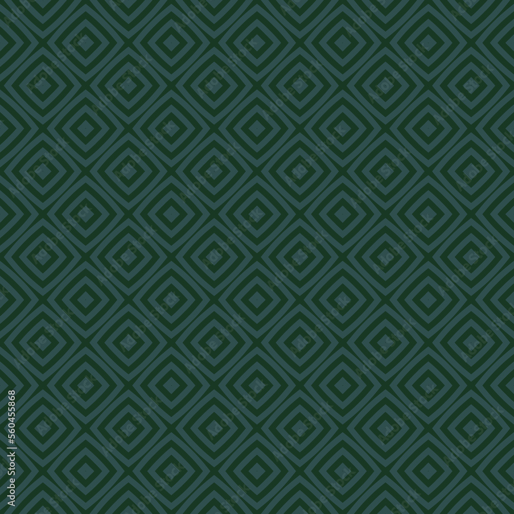 Simple vector geometric seamless pattern with diamond shapes, rhombuses, squares, grid, repeat tiles. Subtle minimal abstract background. Modern dark green texture. Elegant design for decor, textile Simple vector geometric seamless pattern with diamond shapes, rhombuses, squares, grid, repeat tiles. Subtle minimal abstract background. Modern dark green texture. Elegant design for decor, textile