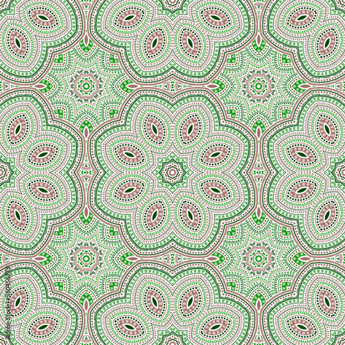 Moroccan ethnic floral vector seamless motif. Textile print design.