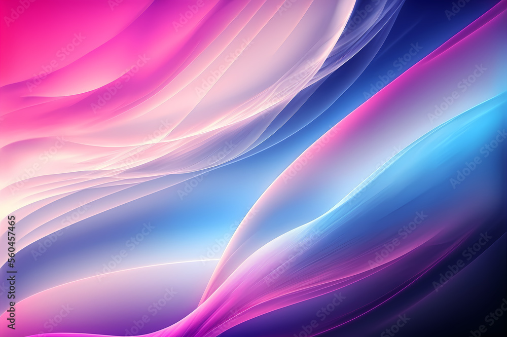 Obraz premium Bright Pink, Purple, and Blue Swoosh Ambient Blur Background 3