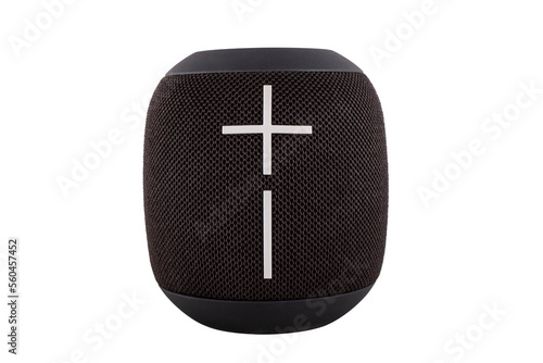 Bluetooth speaker isolated on white background
