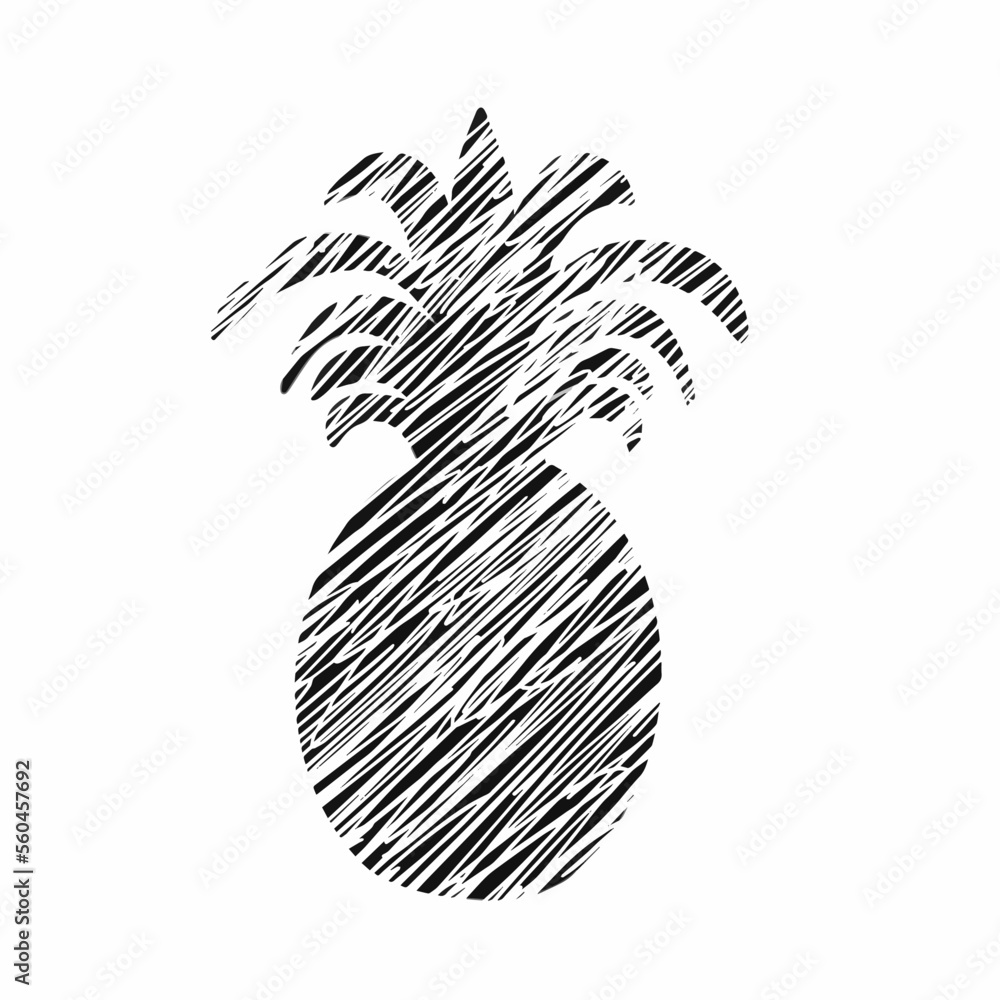 Vector graphics. pineapple pattern. logo Vector graphics. pineapple pattern. logo