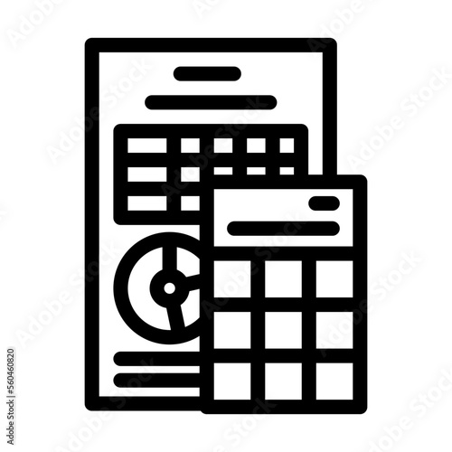 financial esg line icon vector. financial esg sign. isolated contour symbol black illustration