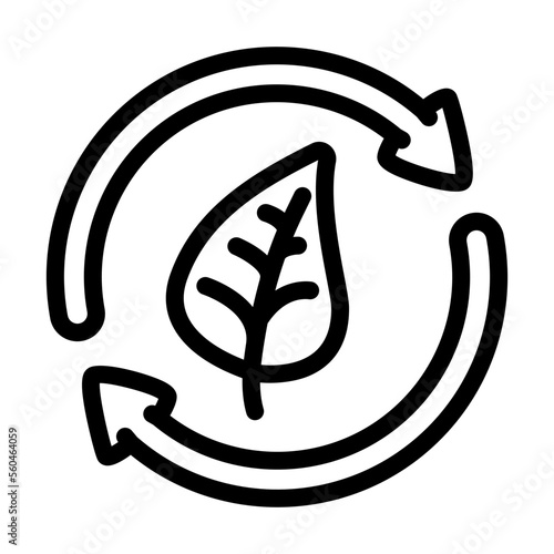 eco esg line icon vector. eco esg sign. isolated contour symbol black illustration