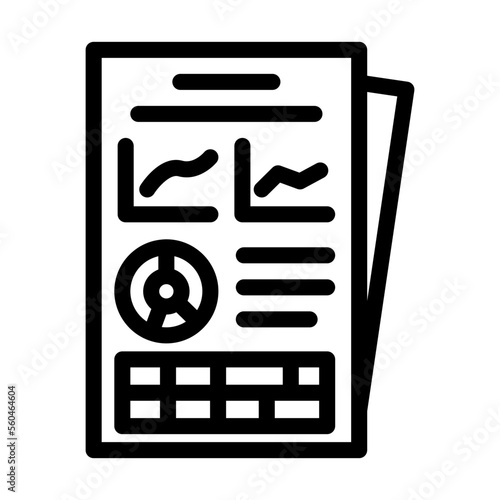 report esg line icon vector. report esg sign. isolated contour symbol black illustration