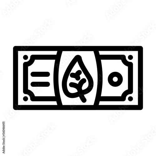 profit esg line icon vector. profit esg sign. isolated contour symbol black illustration