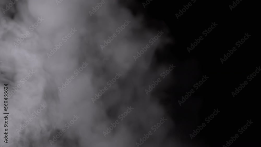 Explosion of a White Foggy Cloud of Flying Smoke on Black Background. Abstract background. Bokeh effect. Thick fog, smoke fill empty space. Blurred focus. Ice cloud steam. Floating mist. Slow-motion. Explosion of a White Foggy Cloud of Flying Smoke on Black Background. Abstract background. Bokeh effect. Thick fog, smoke fill empty space. Blurred focus. Ice cloud steam. Floating mist. Slow-motion.