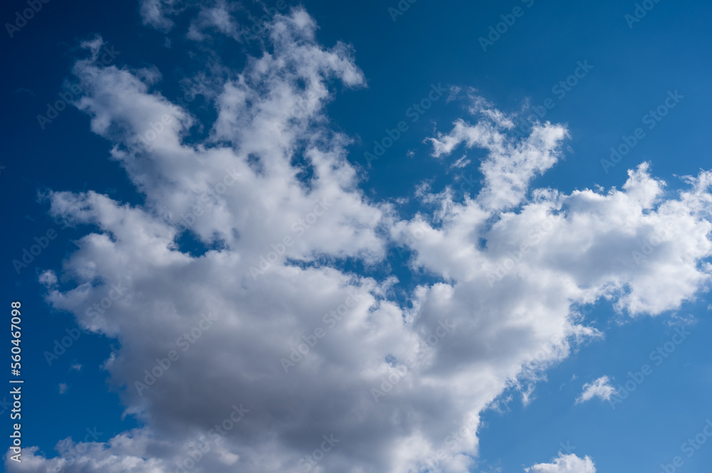 Cumulus clouds against the blue sky on a summer day. Cumulus clouds against the blue sky on a summer day.