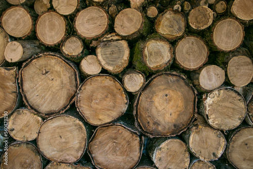 Wooden background. Wooden lumber for the background. Wooden texture.