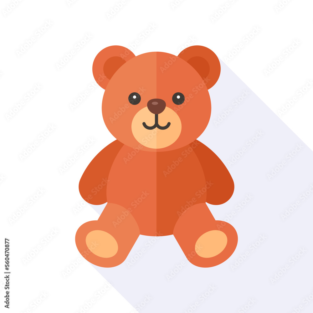 Teddy bear in gift box vector Teddy bear in gift box vector