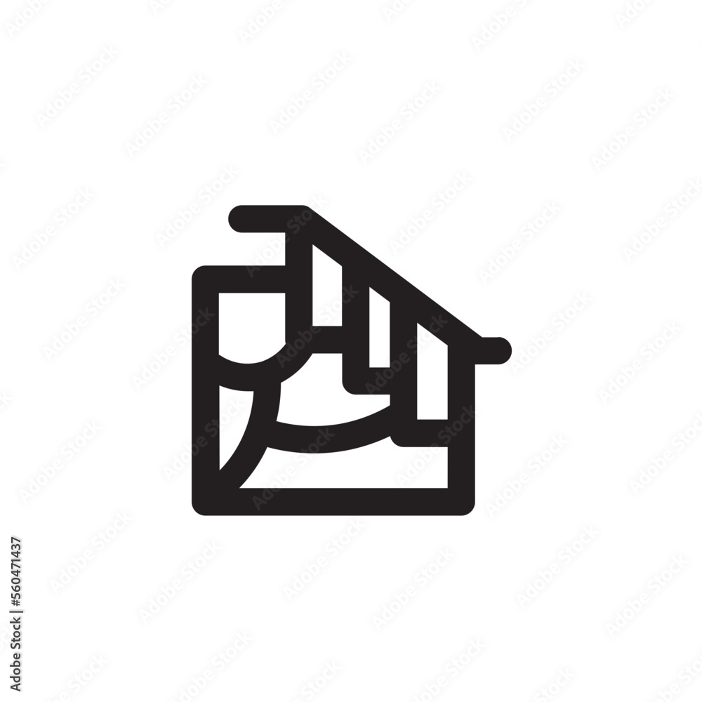 Stair Outline Icon