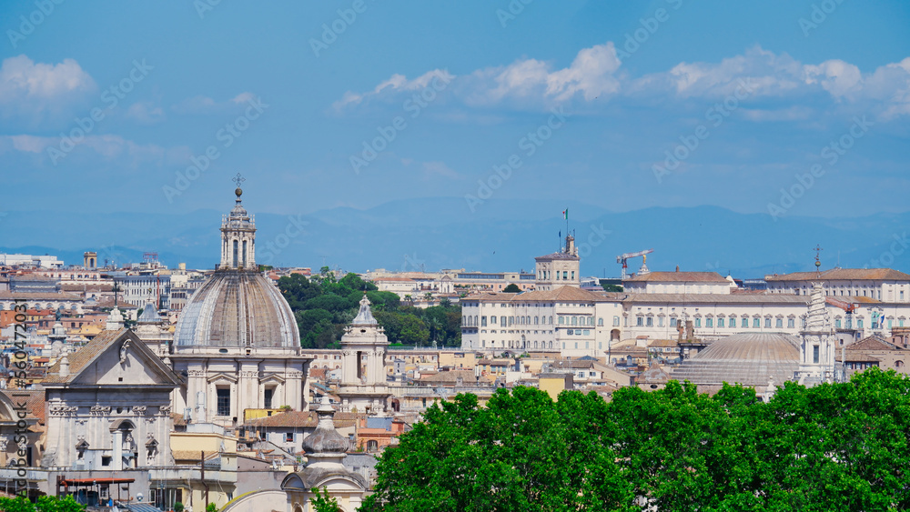 Panorama of the ancient city of Rome
