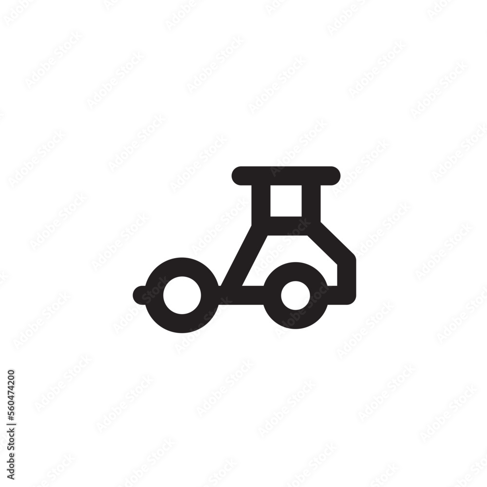 Vibratory Soil Compactor Outline Icon Vibratory Soil Compactor Outline Icon