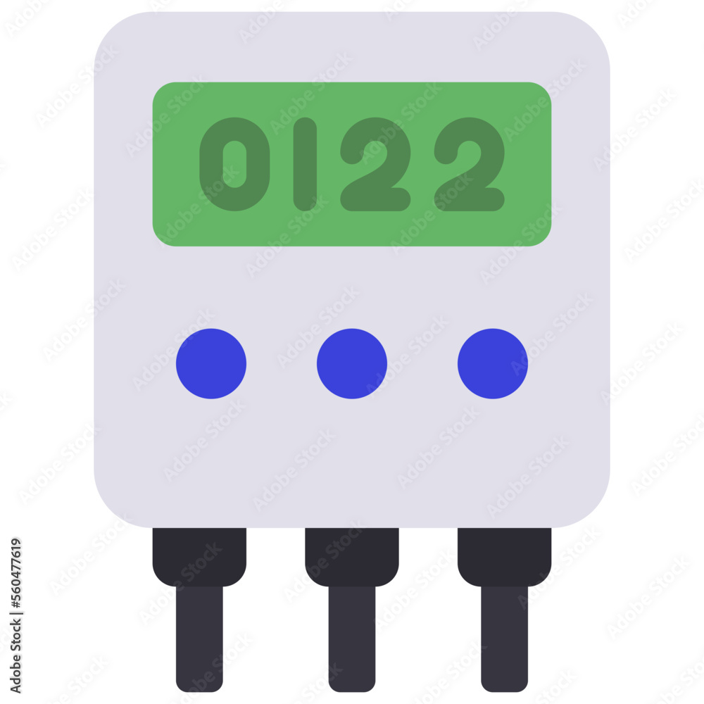 Electric Meter Home Icon