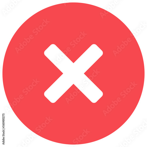 No Circle Icon