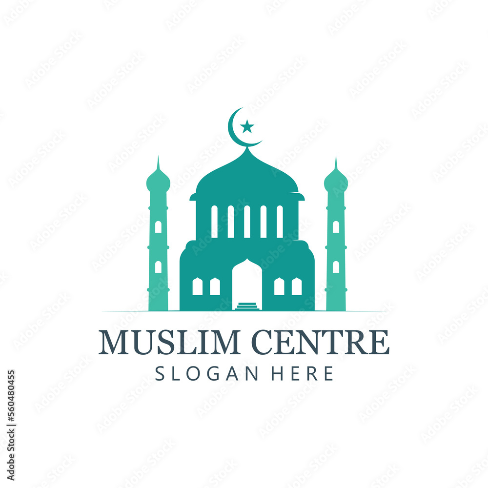 Mosque Creative Logo Template With Simple Concept. Mosque Creative Logo Template With Simple Concept.