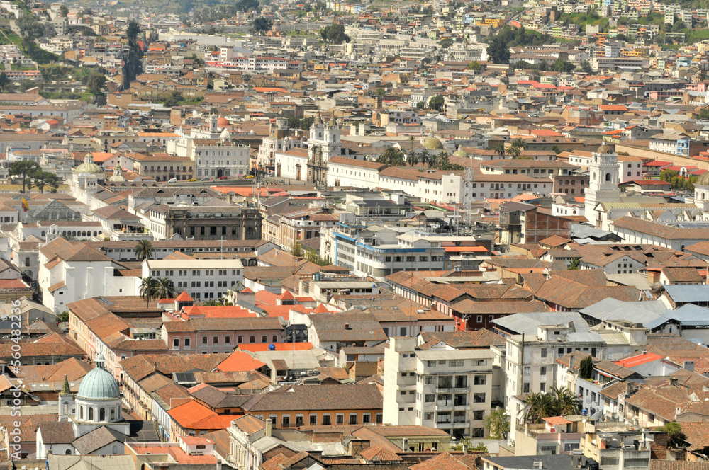Panorama of the capital of Ecuador, Quito Panorama of the capital of Ecuador, Quito