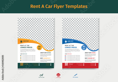 Rent A Car Flyer Templates