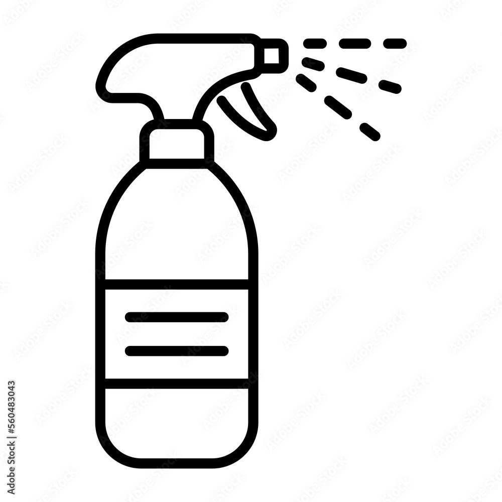 Spray bottle vector design, hygiene and cleaning icon Spray bottle vector design, hygiene and cleaning icon