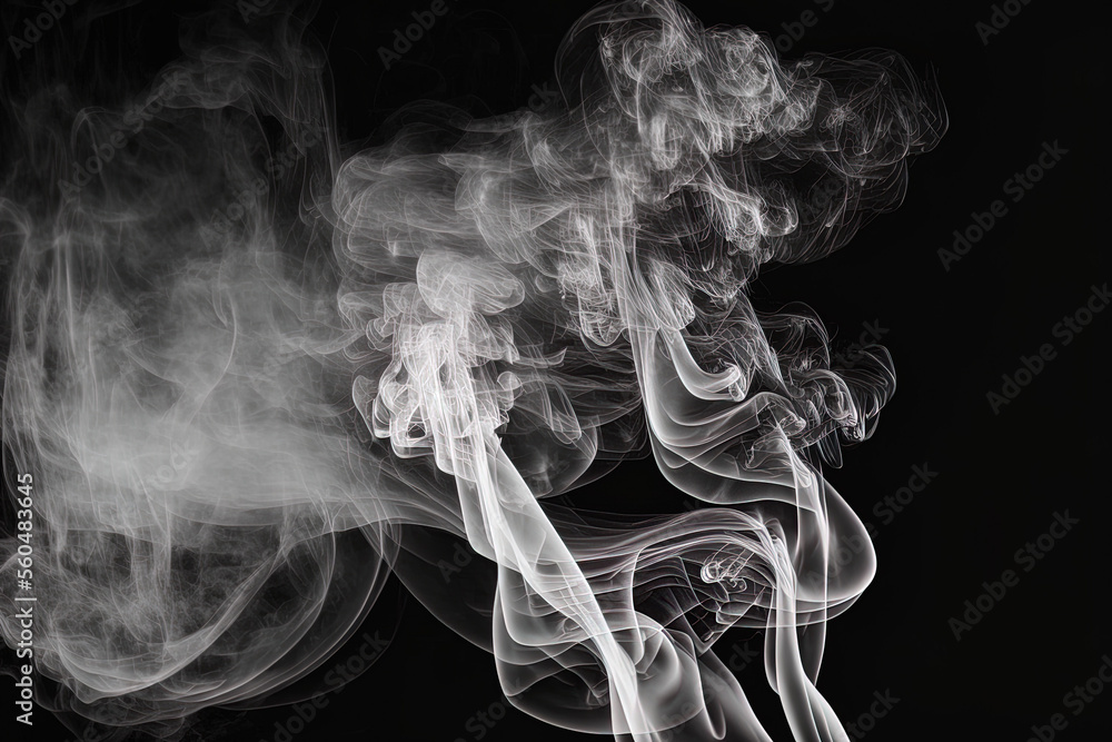 custom made wallpaper toronto digitalVertical white smoke against a dark background. Generative AI