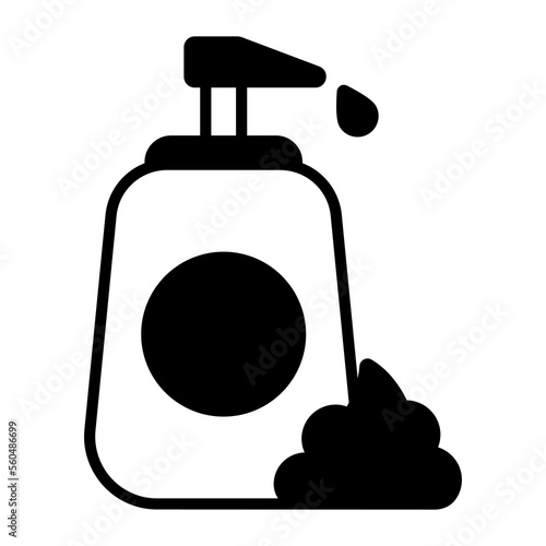 Shaving foam vector design in modern style