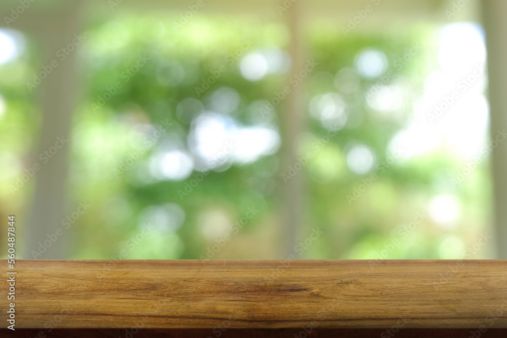 Empty wooden table in front of abstract blurred Cafe, restaurant at day time. For montage product display or design key visual layout - Image Empty wooden table in front of abstract blurred Cafe, restaurant at day time. For montage product display or design key visual layout - Image