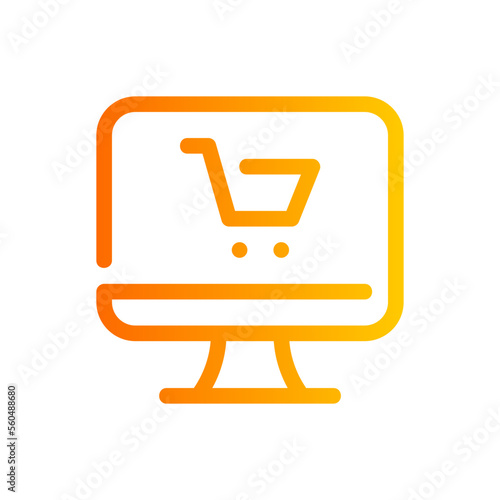 shopping gradient icon