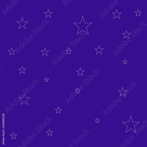 A light stars on a blue background