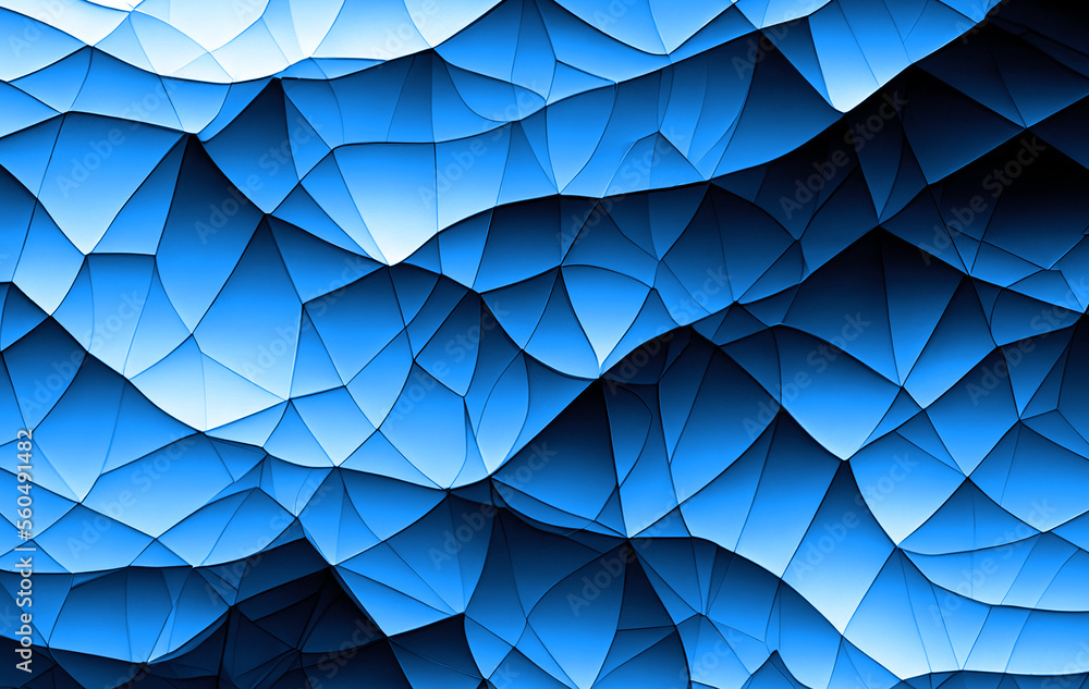 Obraz premium Blue background texture, wavy sea pattern , icy windy and curvy illustration winter art