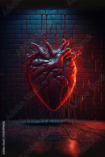 Fototapeta 3D sztuka serce