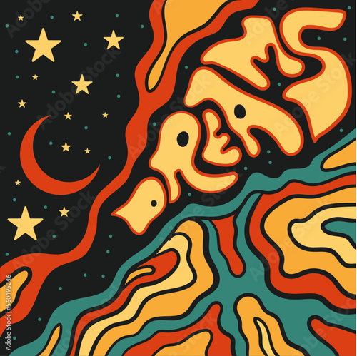 Dreams surrealism vector design
