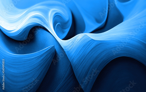 Blue background texture, wavy sea pattern , icy windy and curvy illustration winter art 