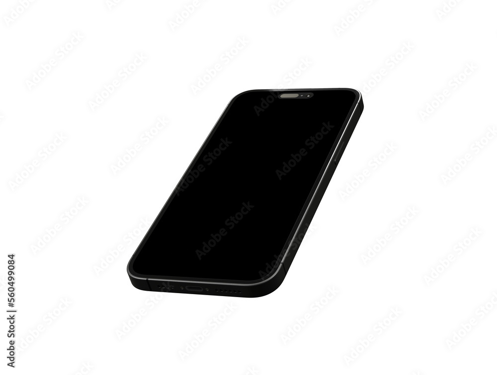 3d smartphone with blank screen isolated - mockup 3d smartphone with blank screen isolated - mockup