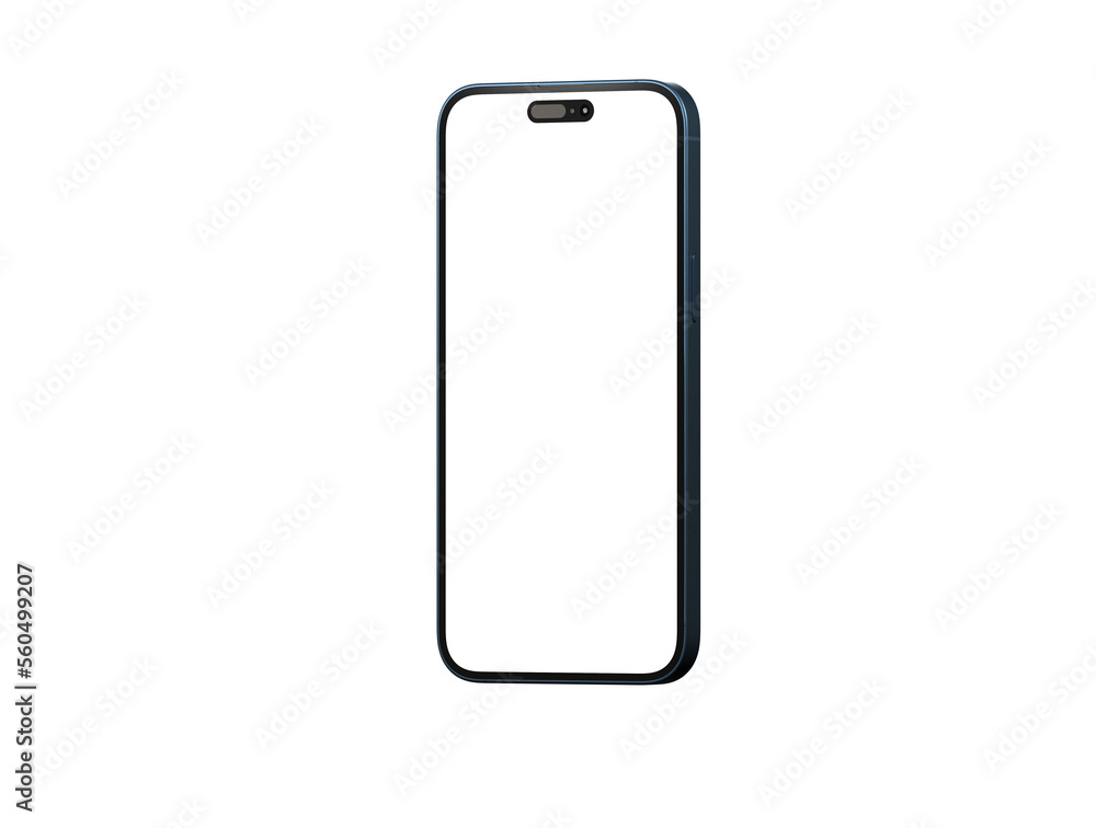 smartphone With Blank Screen in 3d - mockup smartphone With Blank Screen in 3d - mockup