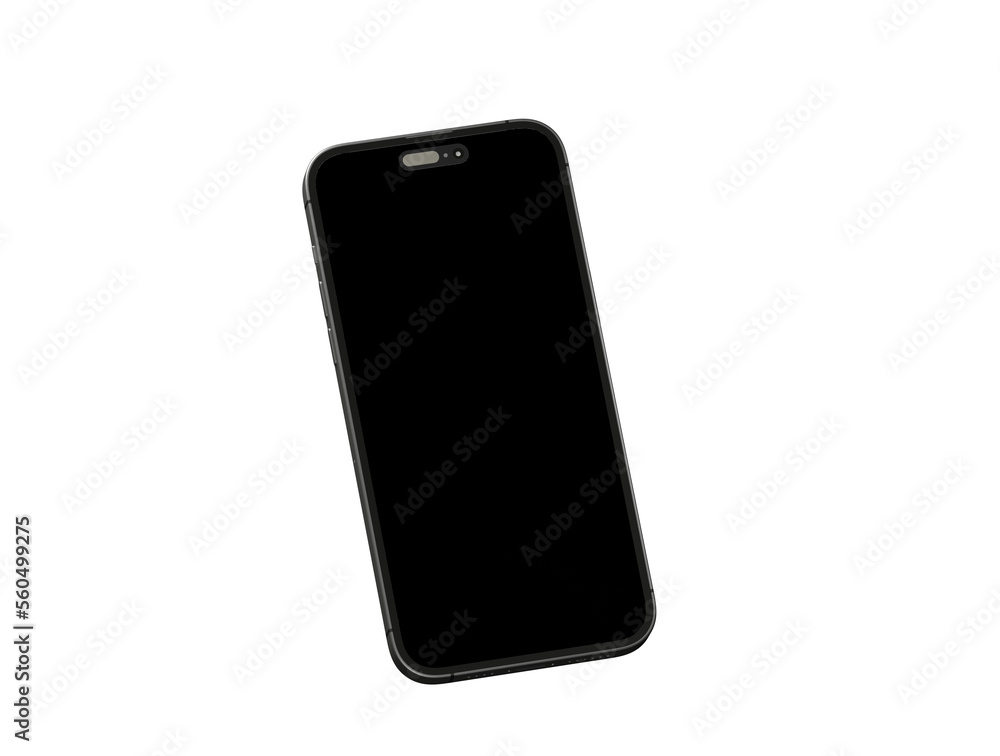 3d smartphone with blank screen isolated 3d smartphone with blank screen isolated