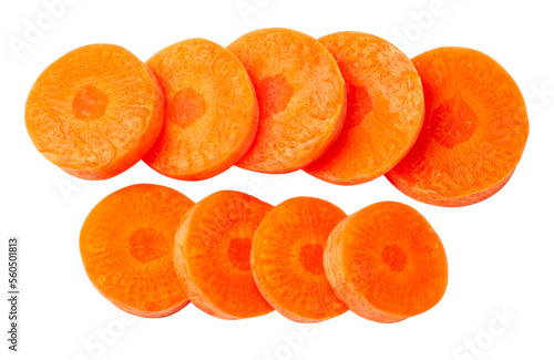 slices orange carrots