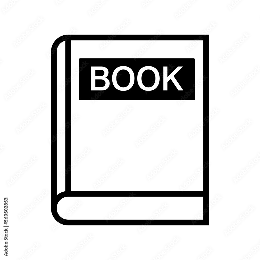 Book icon and book letters. Vector. Book icon and book letters. Vector.