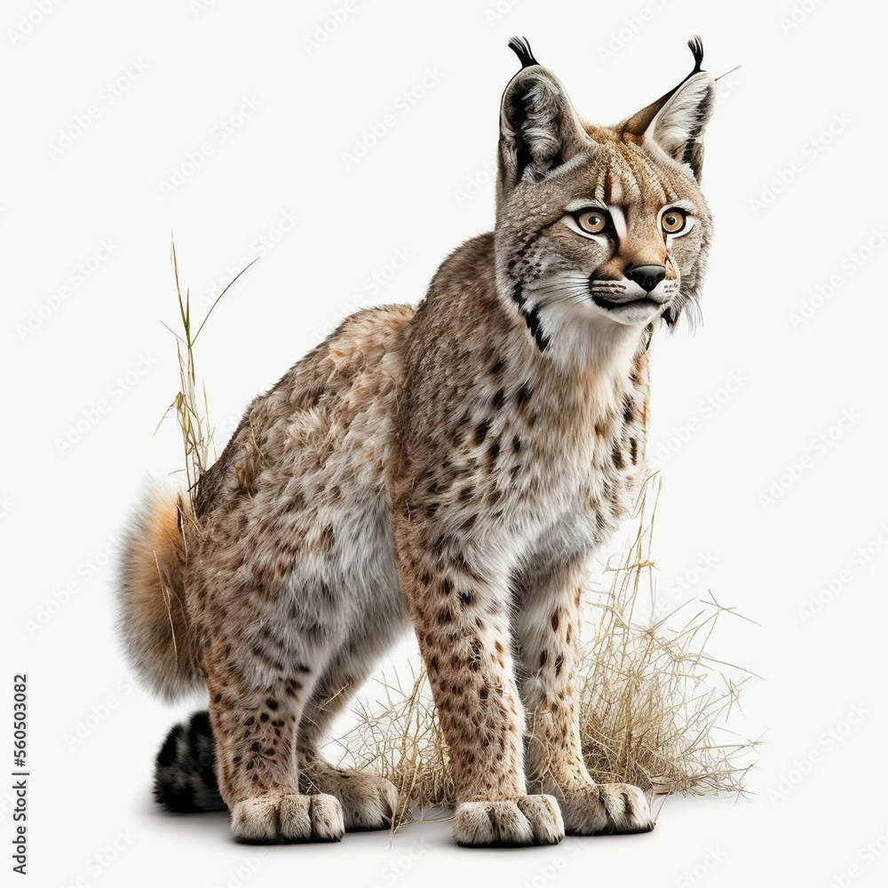 Bobcat full body image with white background ultra realistic
Bobcat full body image with white background ultra realistic