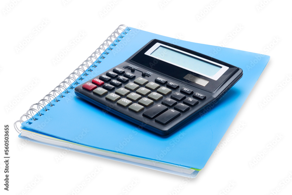 Finance a calculator with button - obrazy, fototapety, plakaty 
