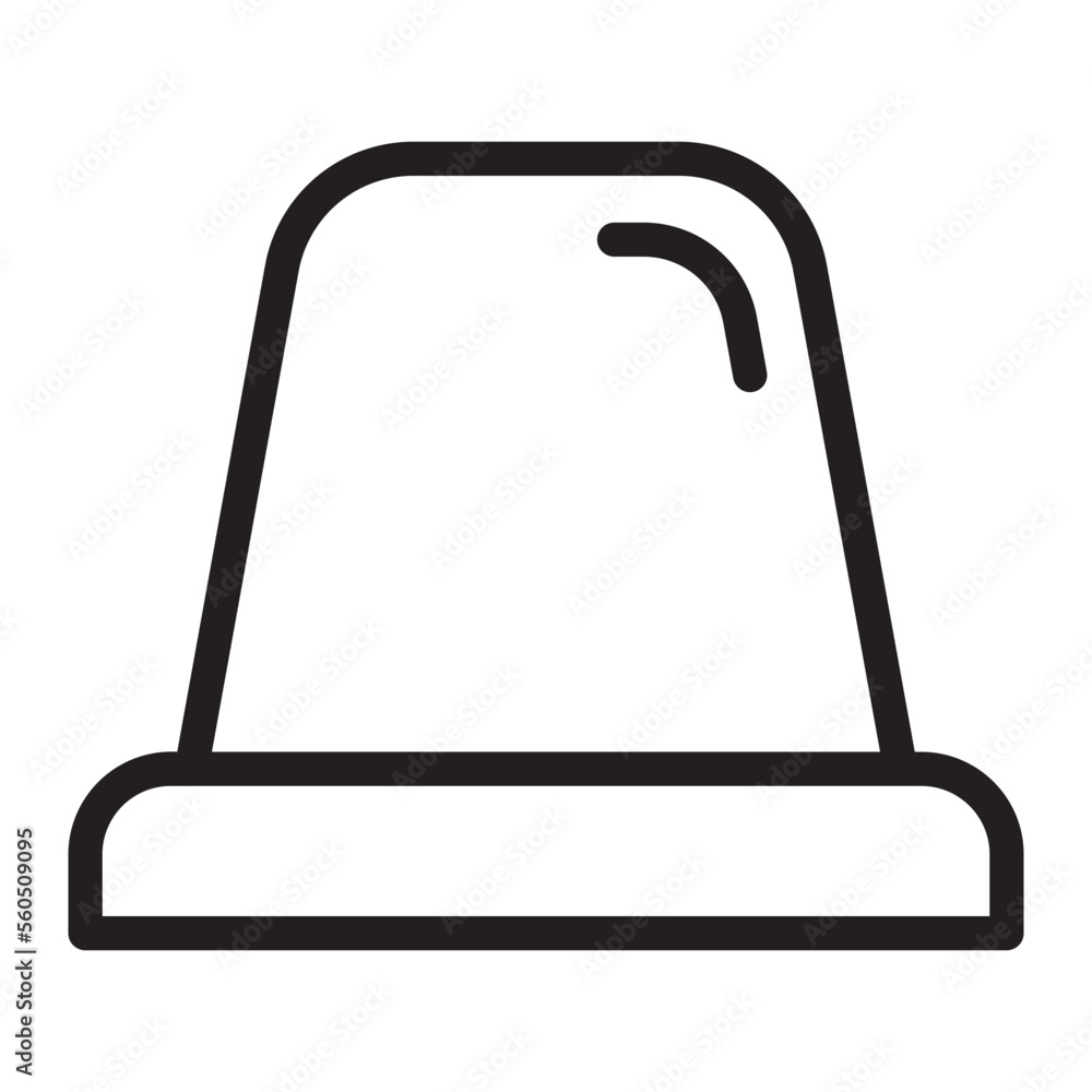 Fototapeta premium Siren line icon