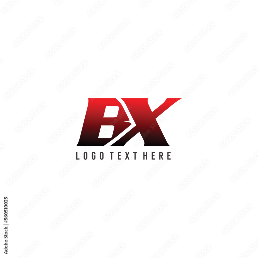 Gradient color BX initials letters logo, BX font, black and red gradient color initials, BX monogram, business logo, B, X, BX Gradient color BX initials letters logo, BX font, black and red gradient color initials, BX monogram, business logo, B, X, BX