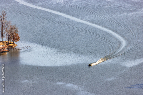 Boat on Lake Guntersville 3 photo