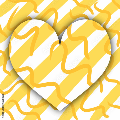 Romantic heart artistic watercolor background.