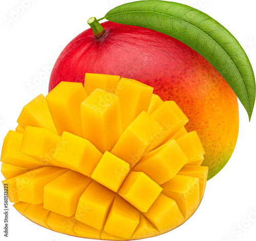 Quadro su tela Mango fruit isolated