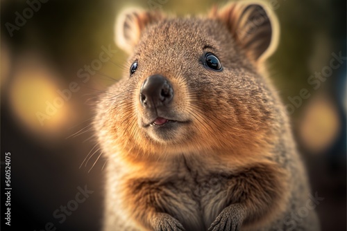  a close up of a small animal with a blurry background behind it and a blurry background behind it, with a blurry background of blurry lights, and a blurry background, with a.
