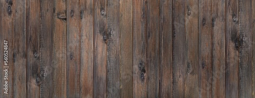 brown old wooden background. Vintage Wooden Dark Vertical Boards