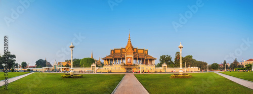 Panorama of the Moonlight Pavilion, Phnom Penh, Cambodia photo
