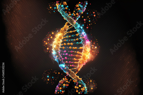 Papier peint DNA molecule composition