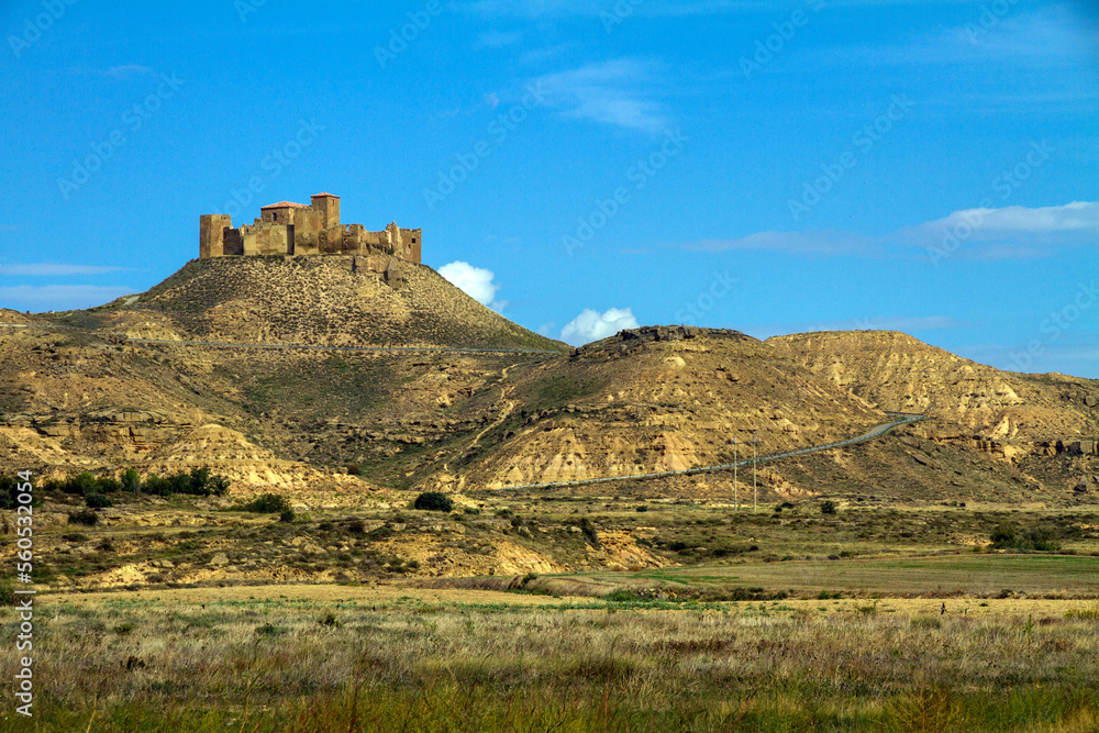 Ruins of the Castle at Montearagon, Huesca Province, Spain